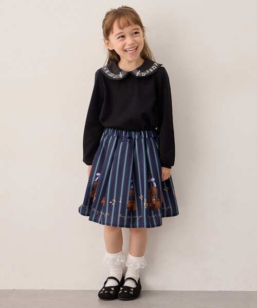 ANY（エニィ） ブラウス シャツ 音符ブラウス キッズ 子供服 女の子