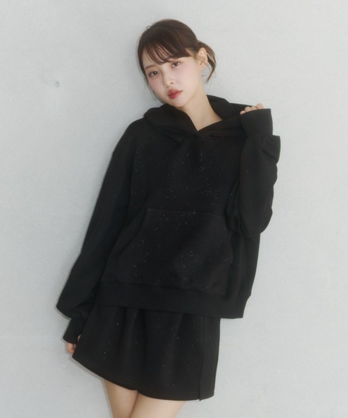 Coco☆ページ Lallana（ララーナ） スカート Lame coco short sweatpants/ラメココ