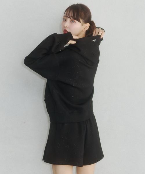 Lallana（ララーナ） スカート Lame coco short sweatpants/ラメココ
