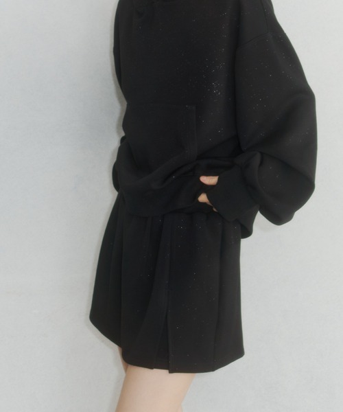 Lallana（ララーナ） スカート Lame coco short sweatpants/ラメココ