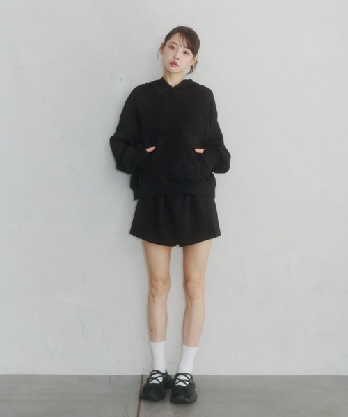 Lallana（ララーナ） スカート Lame coco short sweatpants/ラメココ