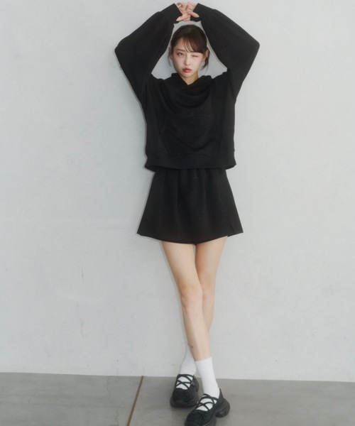 Coco☆ページ Lallana（ララーナ） スカート Lame coco short sweatpants/ラメココ