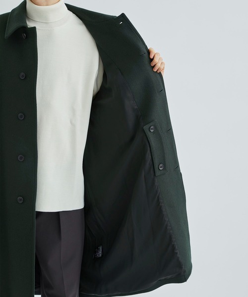 「CITY」 ステンカラーコート 2 ライトブルーグレー メンズ_画像5