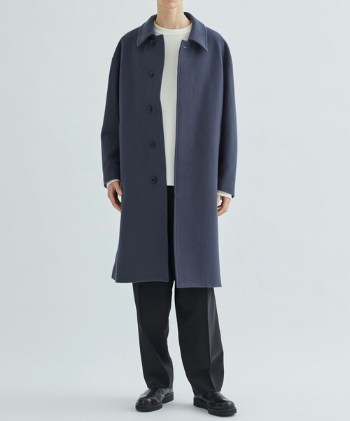 「CITY」 ステンカラーコート 2 ライトブルーグレー メンズ_画像6