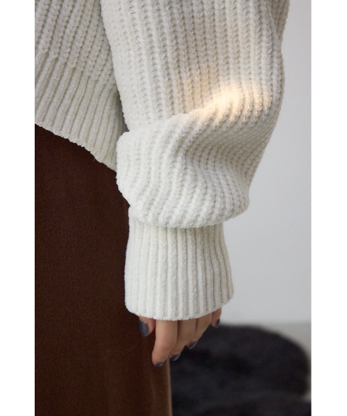 AZUL BY MOUSSY（アズールバイマウジー） カーディガン WZIPベロアラメ