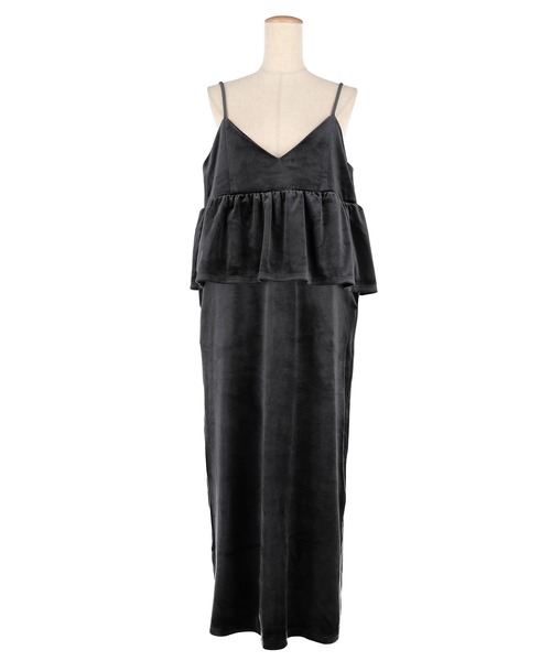 coca ワンピース ベロアドッキングキャミワンピース : ZOZOTOWN