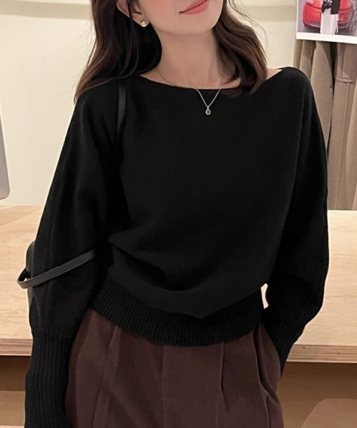 SEU ニット セーター オフショルニット ワンショルダー2way ニット