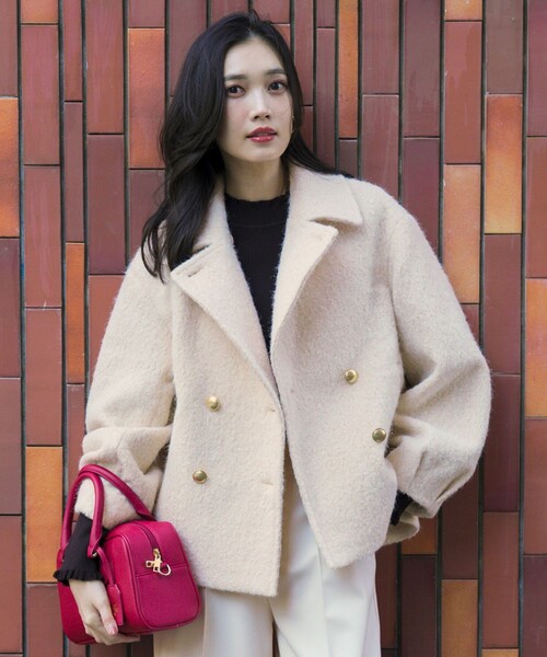 ANY SIS（エニィスィス） ピーコート pコート 「2WAY」ブークレー