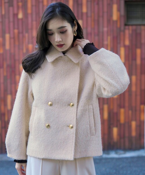 ANY SIS（エニィスィス） ピーコート pコート 「2WAY」ブークレー