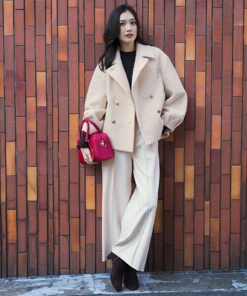 ANY SIS（エニィスィス） ピーコート pコート 「2WAY」ブークレー