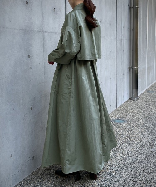 「&g'aime」 コート FREE ライトグリーン レディース_画像5