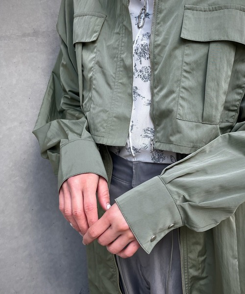 「&g'aime」 コート FREE ライトグリーン レディース_画像9