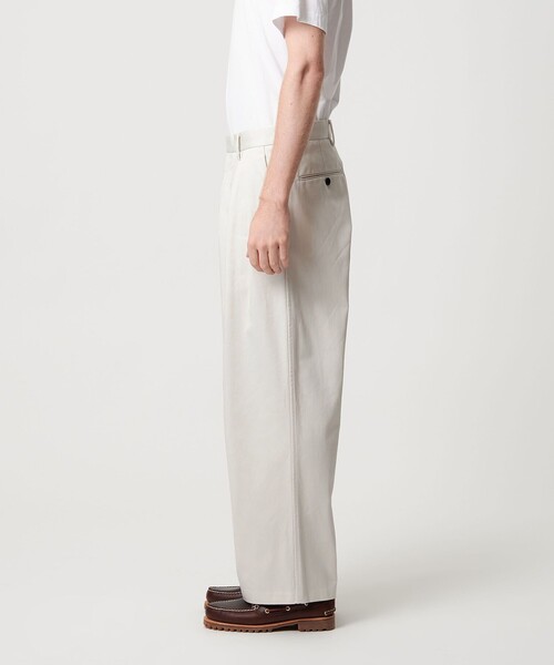 BEAUTY＆YOUTH UNITED ARROWS チノパン ダルカラー 2プリーツ ワイド