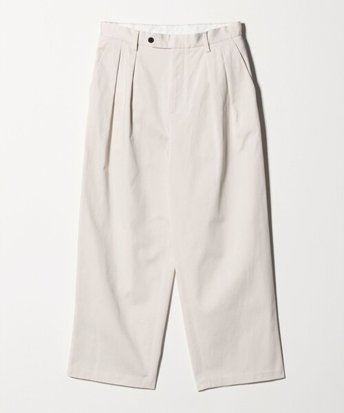 BEAUTY＆YOUTH UNITED ARROWS チノパン ダルカラー 2プリーツ ワイド