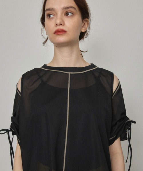 「PUBLIC TOKYO」 半袖カットソー FREE ホワイト レディース_画像2