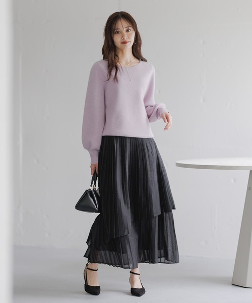 Andemiu（アンデミュウ） ニット セーター 「洗える」CNラクーンコン