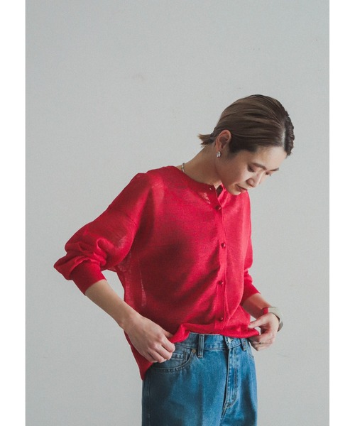 「FIL DE FER」 ニットカーディガン FREE ネイビー レディース_画像2