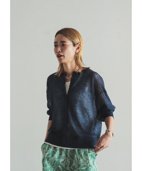 「FIL DE FER」 ニットカーディガン FREE ネイビー レディース_画像8