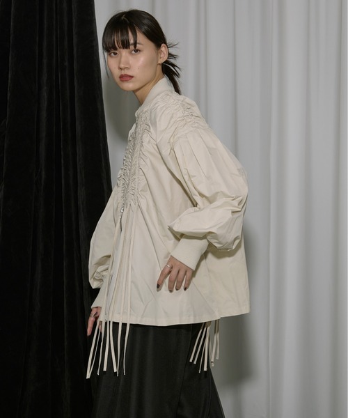 Ezick ジップアップブルゾン FREE アイボリー レディース : ZOZOTOWN