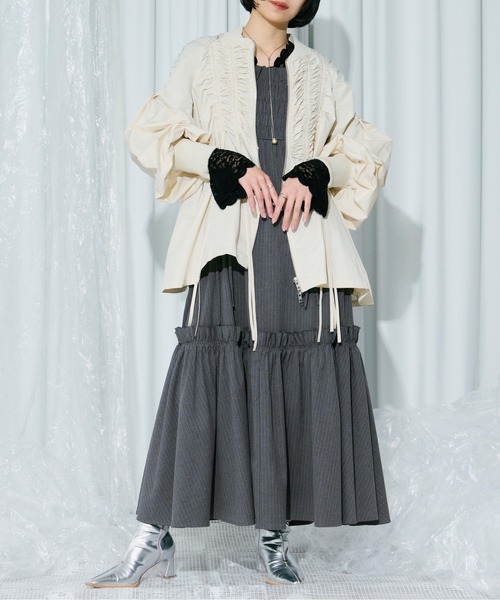 Ezick ジップアップブルゾン FREE アイボリー レディース : ZOZOTOWN