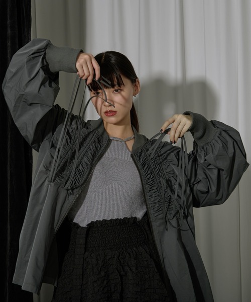 Ezick ジップアップブルゾン FREE アイボリー レディース : ZOZOTOWN