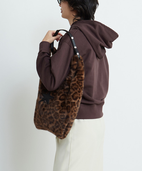 CONVERSE TOKYO ワンハンドルレオパードエコファートートバッグ