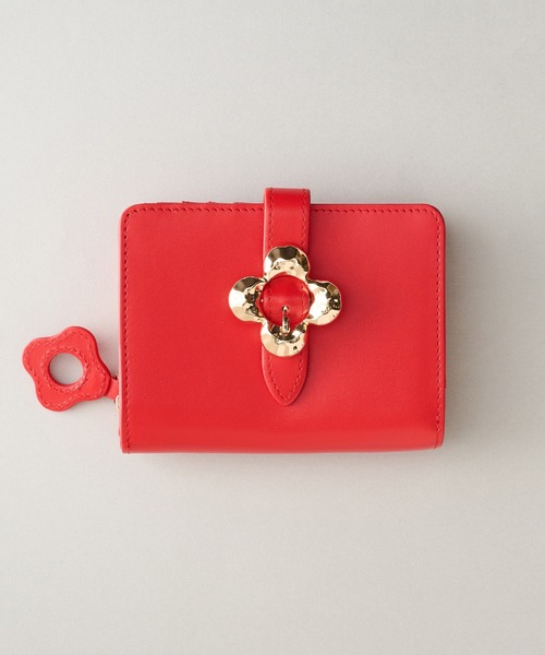 Hashibami（ハシバミ） 財布 「HASHIBAMI」フラワーバックル 二つ折り