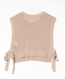 「archives」 ノースリーブニット M ベージュ レディースの画像2