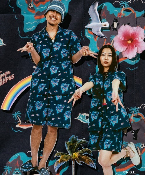 BEAMS JAPAN（ビームス ジャパン） アロハシャツ ブラウス シャツ 半袖