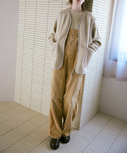 美品 RNA-N ツールポケオーバーオール サロペット ゆったり ベージュ RNA-N（アールエヌエーエヌ）の「O0620 ツールポケオーバーオール