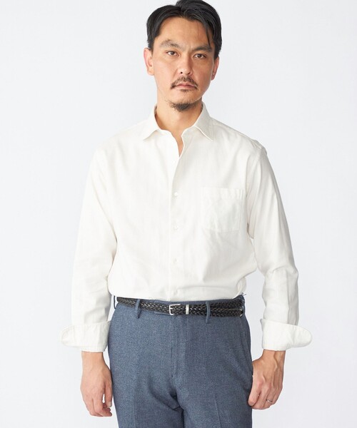 SHIPS（シップス） シャツ SHIPS: ワイドカラー ネル シャツ メンズ