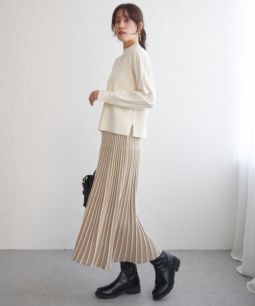 IKKA LOUNGE ワンピース 「2点セット」配色ニットアップ : ZOZOTOWN