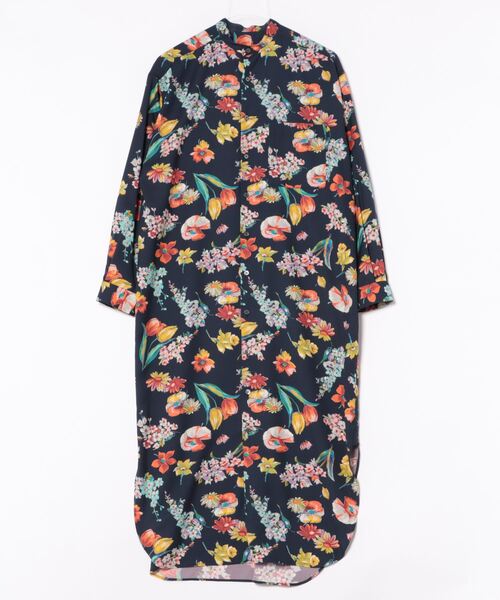 「VERMEIL par iena」 長袖ワンピース FREE ネイビー レディース_画像2