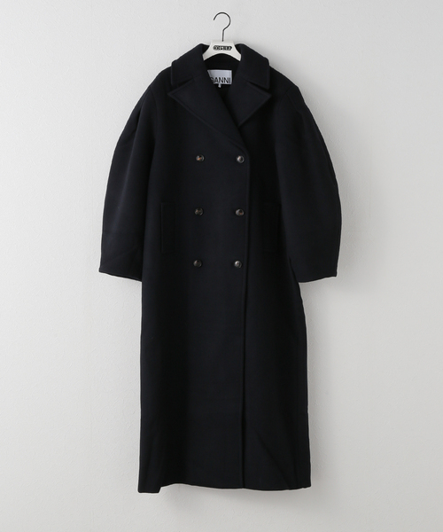 GANNI（ガニー） ピーコート pコート Peacoat Wool Long Coat