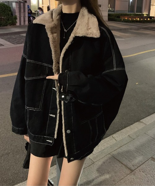 「meJane」 デニムジャケット FREE ブラック レディース_画像4