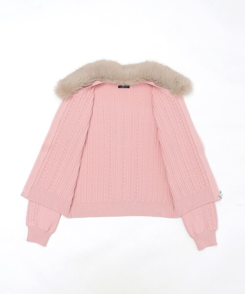 TO BE CHIC（トゥー ビー シック） カーディガン ファーコンビ