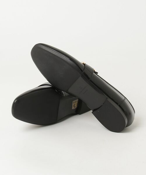 美品★FABIO RUSCONIスクエアトゥローファー　黒36.5 FABIO RUSCONI（ファビオルスコーニ） ローファー 6715 KENT SQUARE