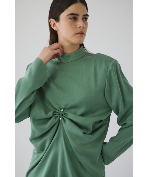 RIM.ARK ブラウス シャツ Gathered paded tops ギャザーパデッド 