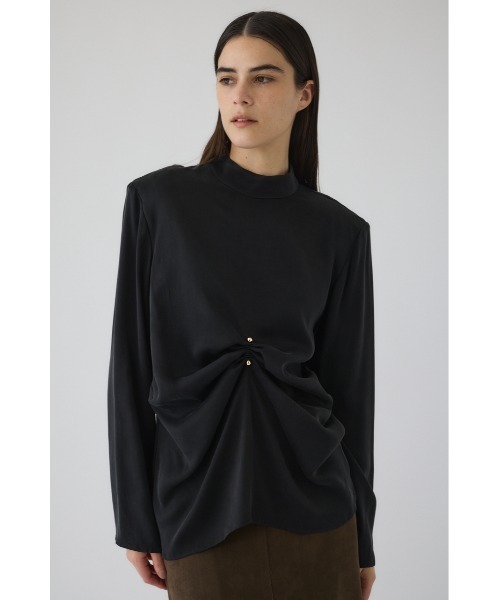RIM.ARK ブラウス シャツ Gathered paded tops ギャザーパデッド 