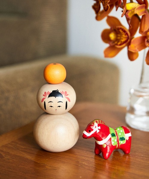 studio CLIP（スタディオクリップ） インテリア 木製こけし鏡餅
