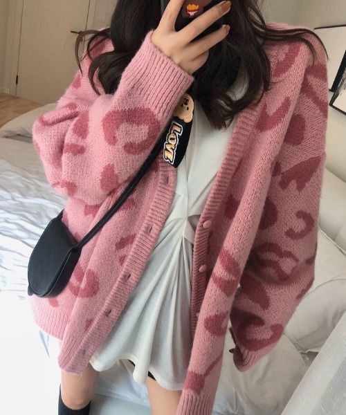 「GEMEDA」 ニットカーディガン M ベージュ レディース_画像4