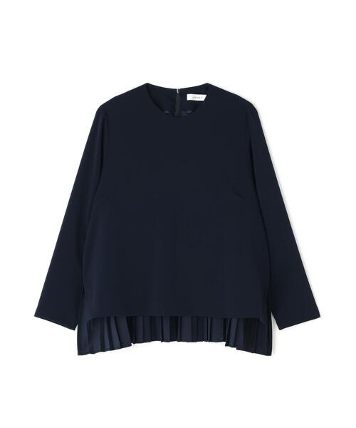 【美品】ADORE ニットドッキングジョーゼットブラウス　黒 セール】 ニットドッキングジョーゼットブラウス （シャツ・ブラウス