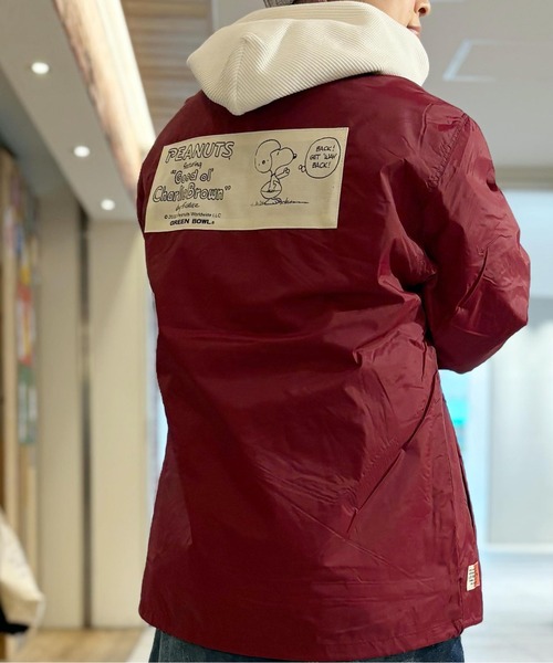 SNOOPY×OLD BETTY'S ブルゾン ジャンバー SNP Nylon Coach Jacket