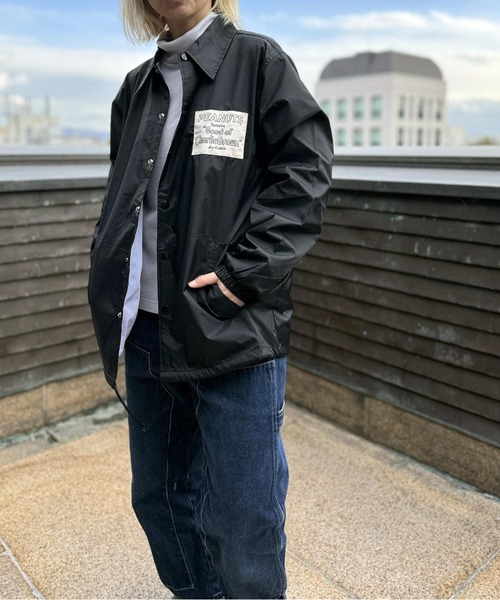 SNOOPY×OLD BETTY'S ブルゾン ジャンバー SNP Nylon Coach Jacket