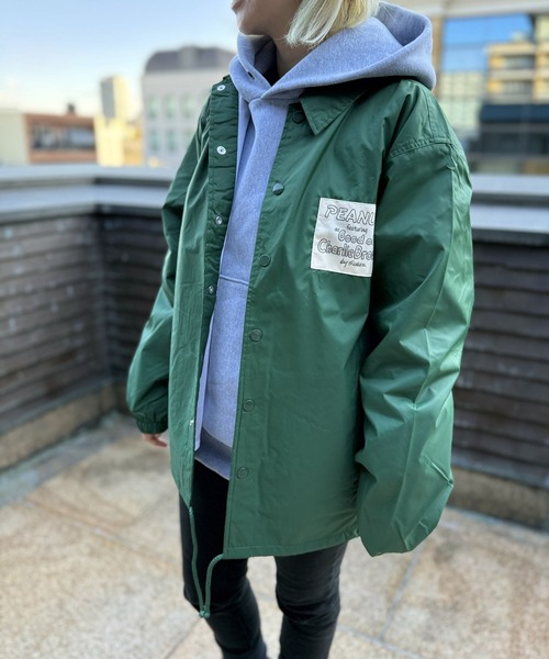 SNOOPY×OLD BETTY'S ブルゾン ジャンバー SNP Nylon Coach Jacket