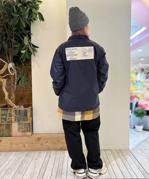 SNOOPY ブルゾン SNOOPY×OLD BETTY'S ブルゾン ジャンバー SNP Nylon Coach Jacket