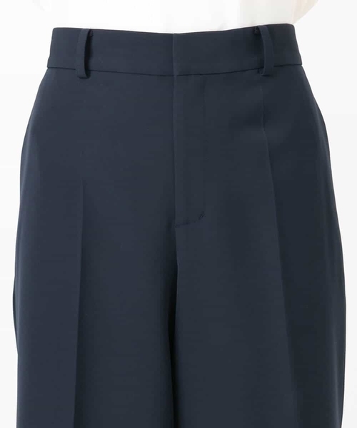 MK ミッシェルクラン（MK MICHEL  ）/ダブルクロス セミワイドパンツ/セットアップ対応/洗える MK MICHEL KLEIN（エムケー ミッシェルクラン） スラックス パンツ