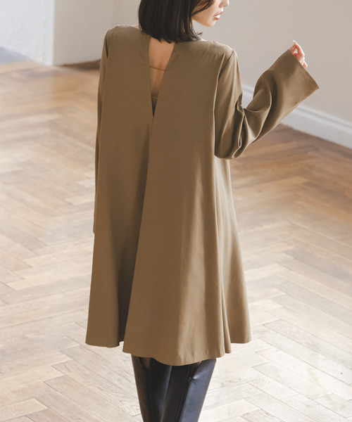 NOBLE（ノーブル） ワンピース バックコンシャスAラインミニワンピース