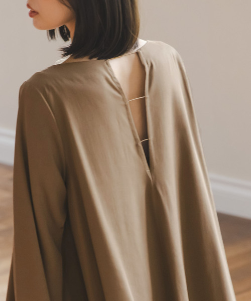 NOBLE（ノーブル） ワンピース バックコンシャスAラインミニワンピース