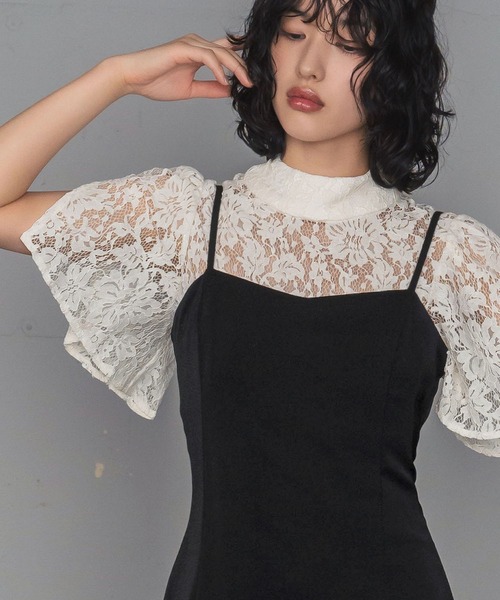 「GIRL」 コンビワンピース 2L ダークアッシュ レディース_画像6